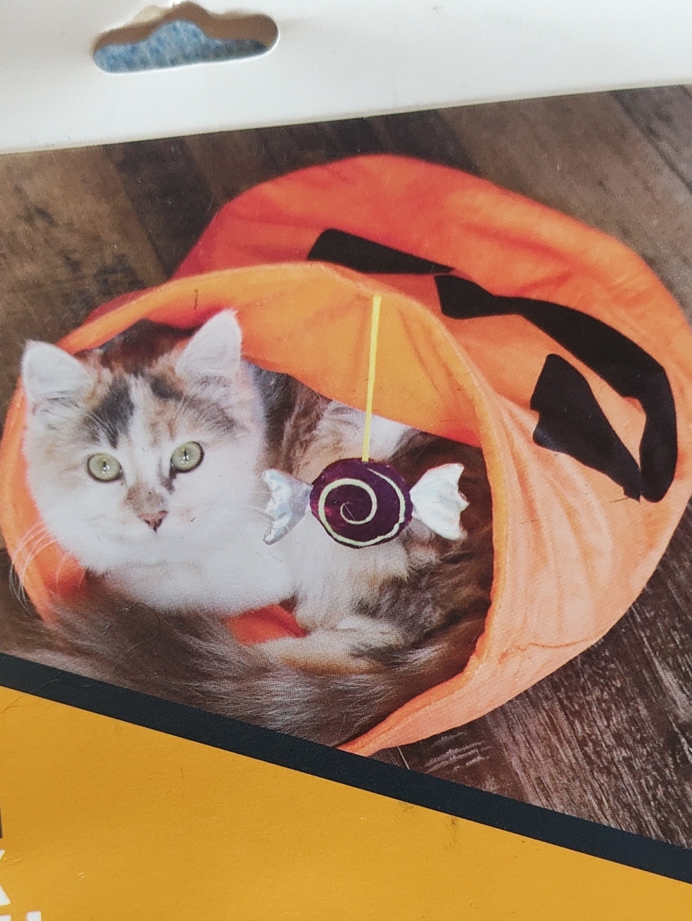 CAT HALLOWEEN JACK-O'-LANTERN PLAY SACK